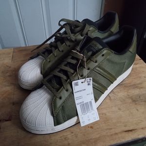 Adidas dark green shell toes